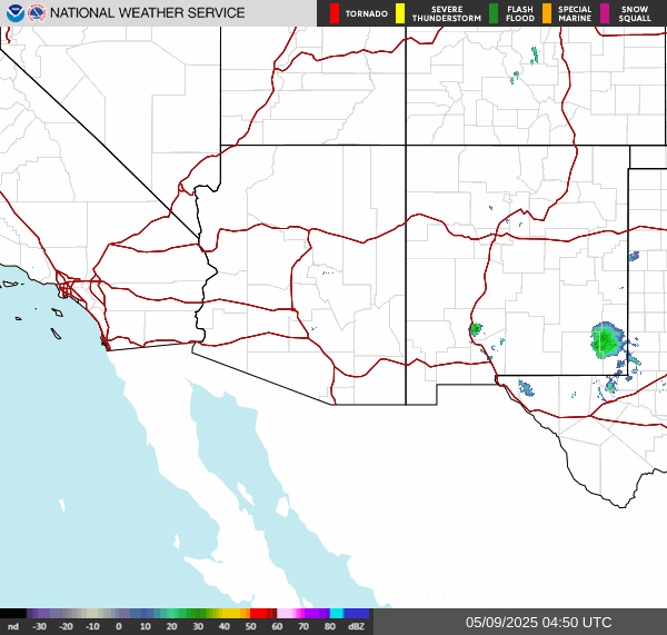 Weather radar map