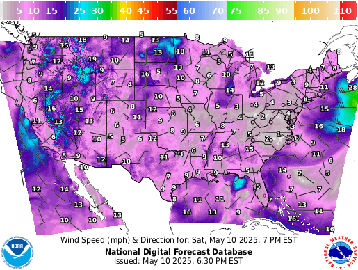 Weather radar map