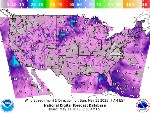 Weather radar map