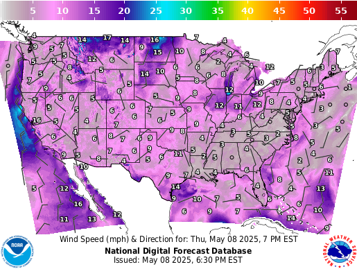 Weather radar map