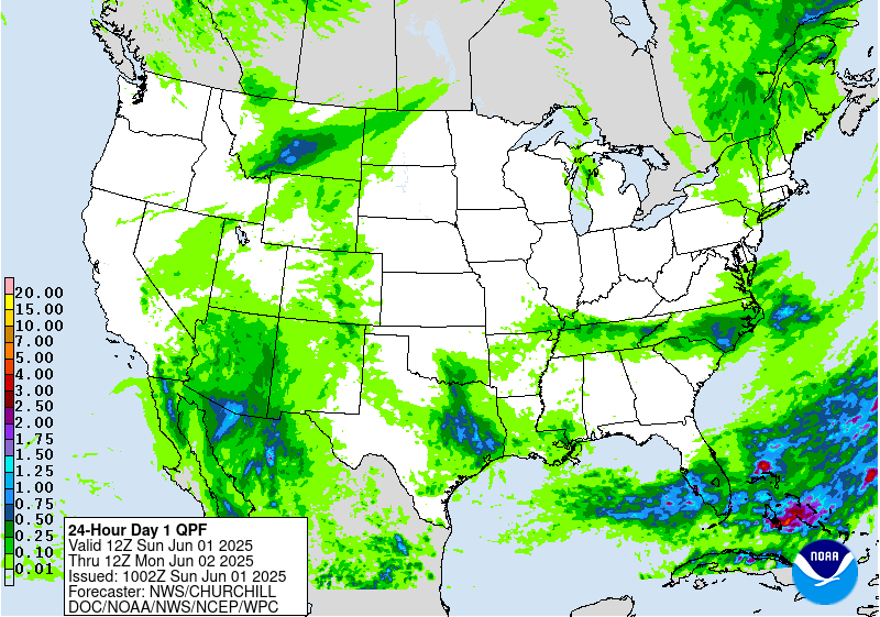 Weather radar map