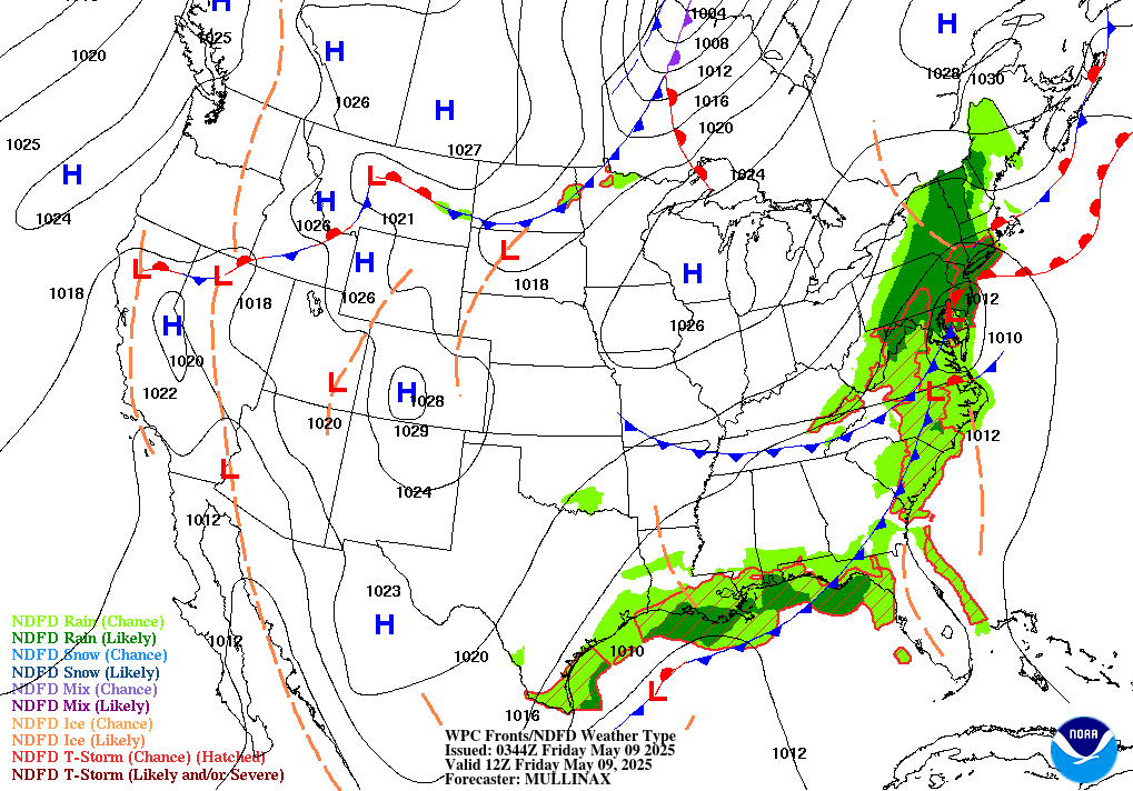 Weather radar map