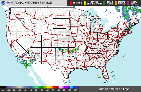 Weather radar map